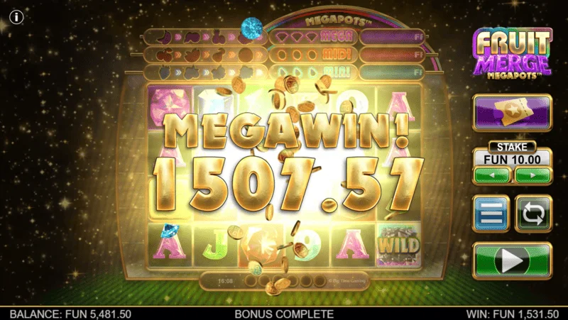 Fruit Merge Megapots - голяма печалба в рунда